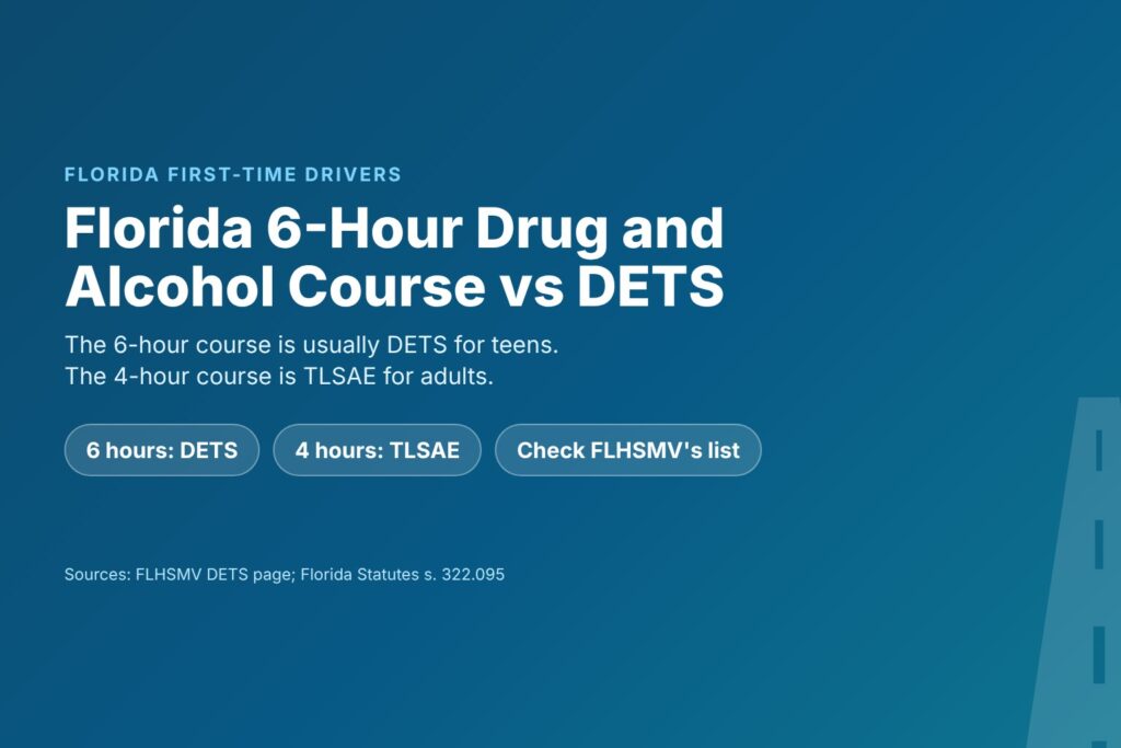 Blog Articles 7 Florida 6-hour drug and alcohol course vs DETS and TLSAE