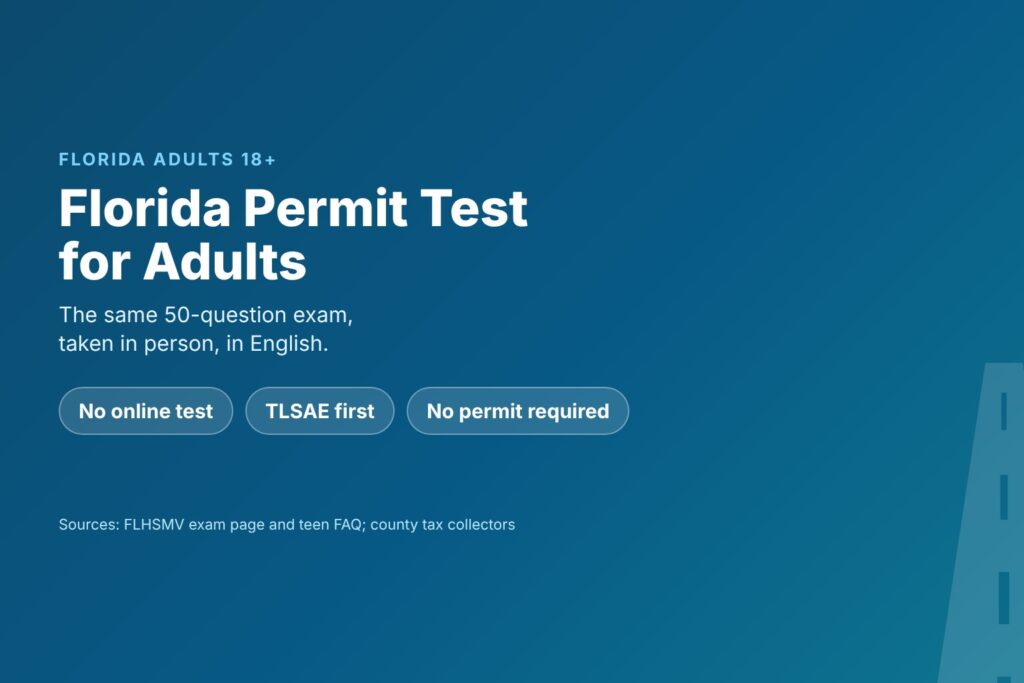 Blog Articles 3 Florida permit test for adults 18 and older