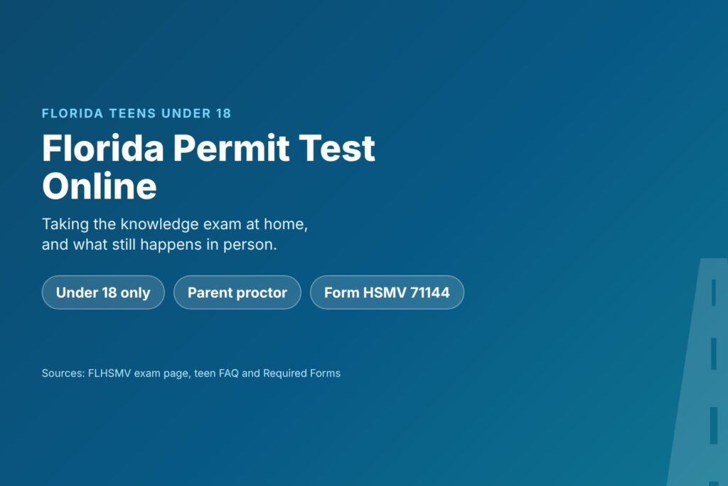 Blog Articles 2 Florida permit test online: taking the knowledge exam at home