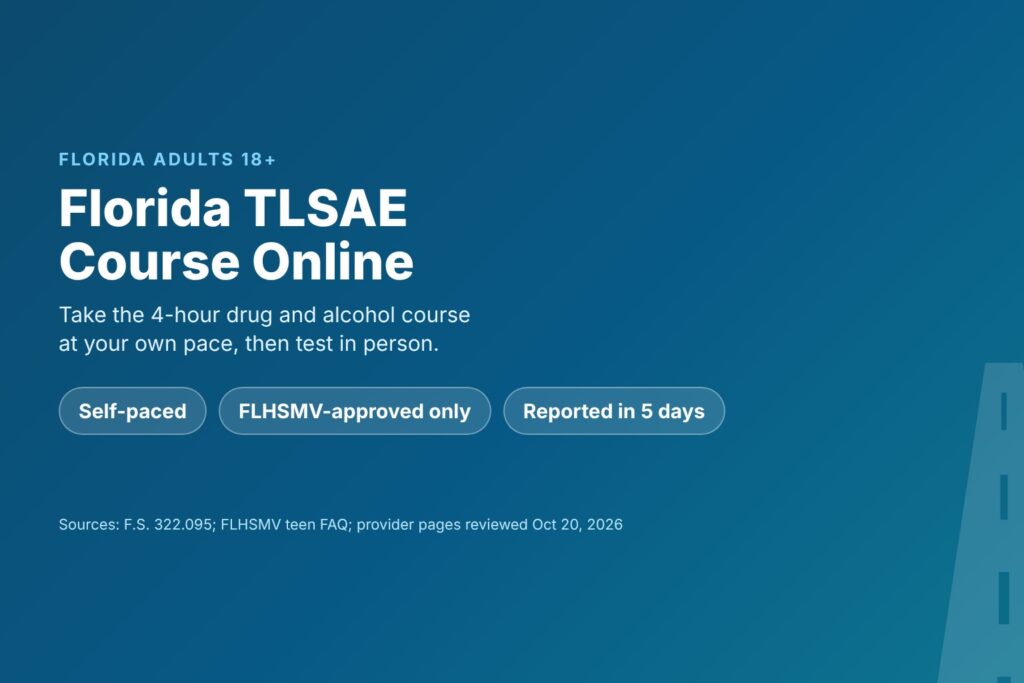 Blog Articles 6 How the Florida TLSAE course online works, from start to reporting