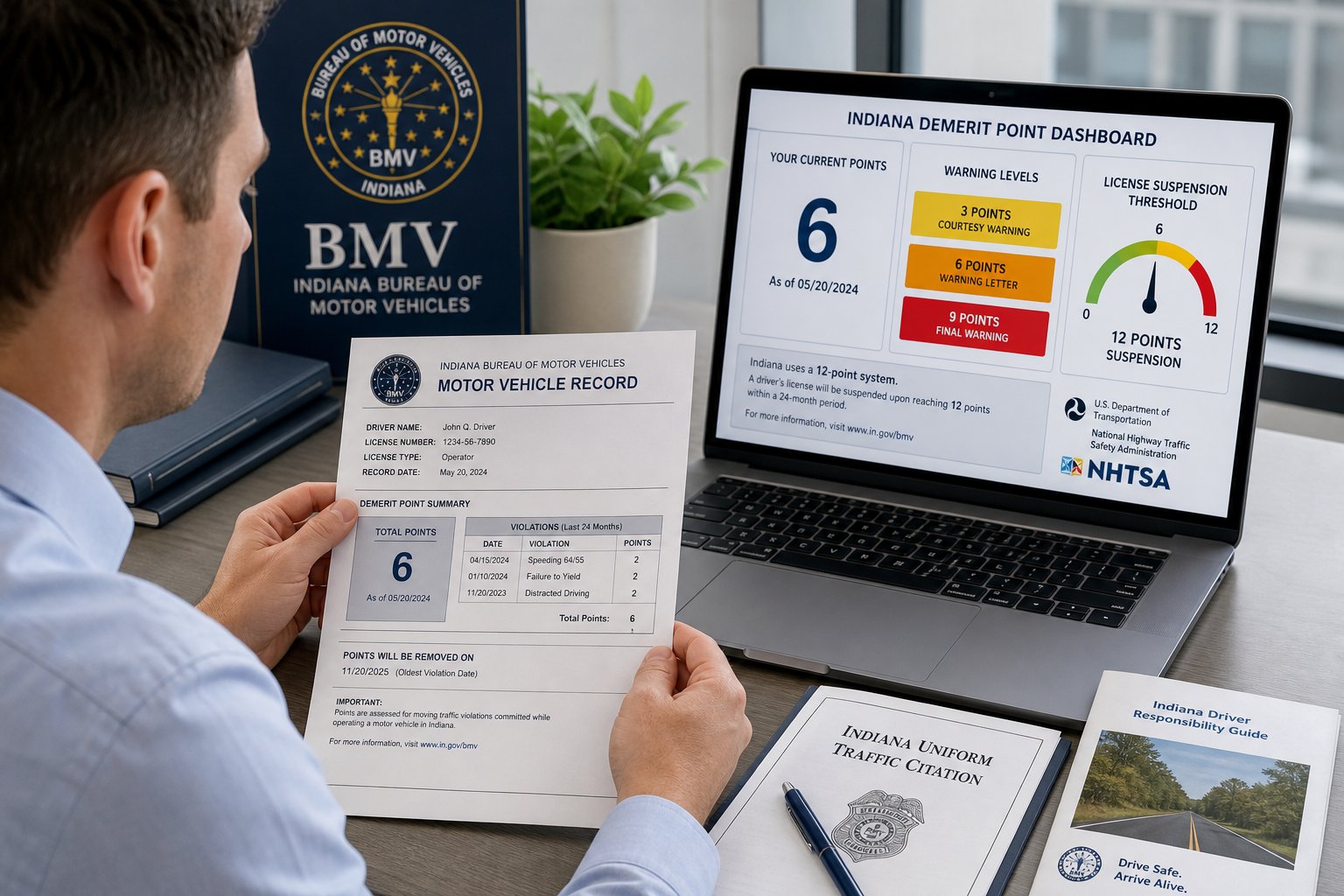 Indiana BMV Points System Explained