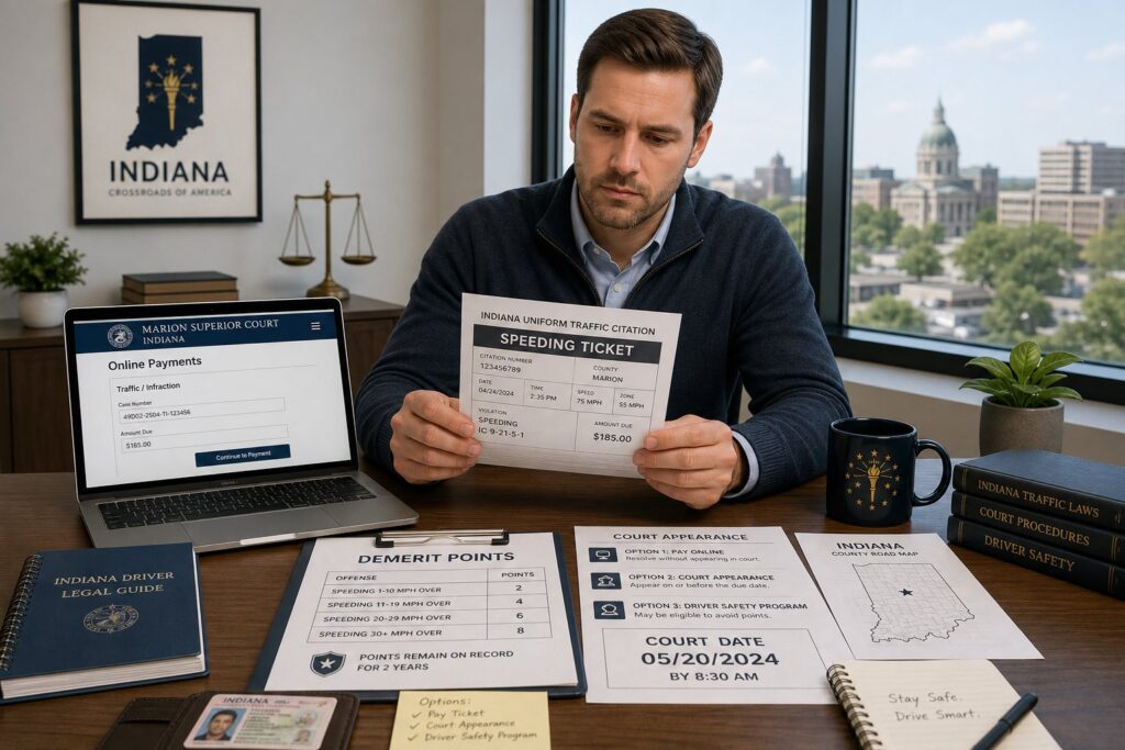 Indiana Speeding Ticket: Costs, Points, and What to Know