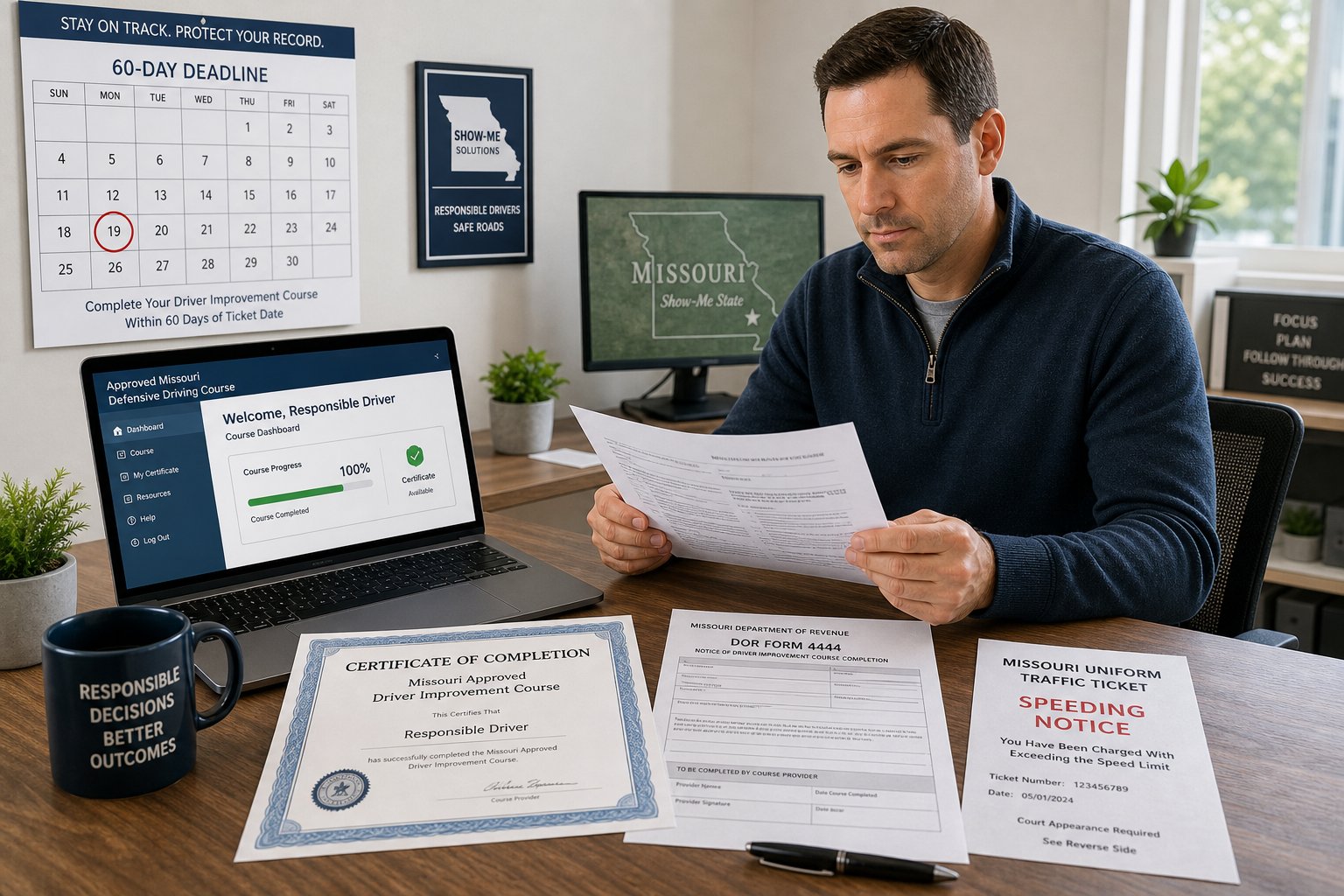 Missouri Driver Improvement Program for a Speeding Ticket: What to Know