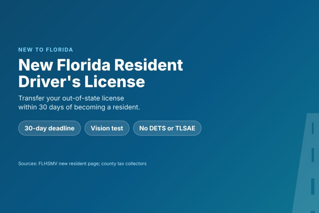 Blog Articles 7 New Florida resident driver's license: transferring an out-of-state license